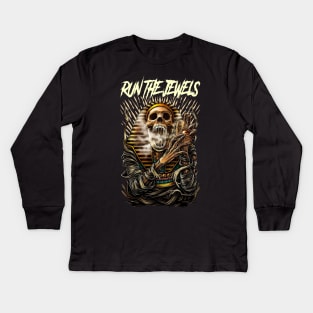 RUN THE JEWELS BAND MERCHANDISE Kids Long Sleeve T-Shirt